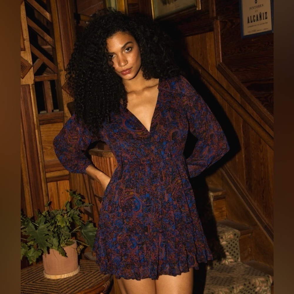 Cleobella Nisha Long Sleeve Mini Dress